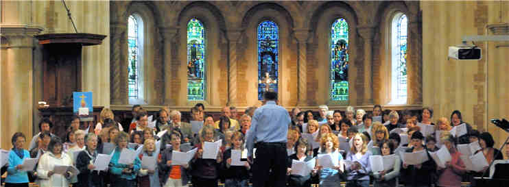 The pre-concert rehearsal.